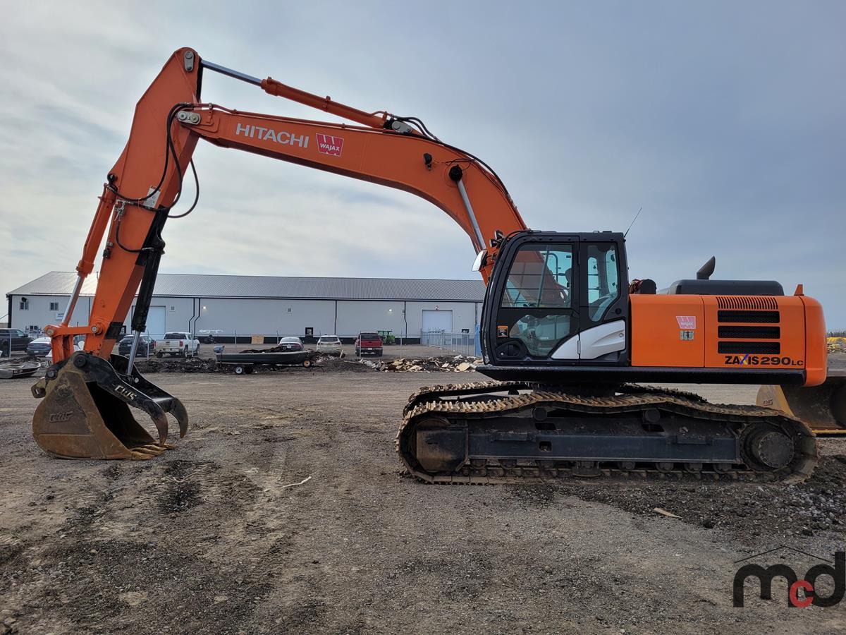 けん Hitachi ZX 290 LCN-5 excavator specs & dimensions (2012